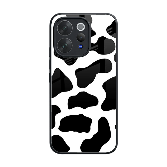 Cow Fur back phone cover | glass case for vivo v70 elite