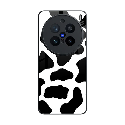 Cow Fur back phone cover | glass case for vivo x200 pro