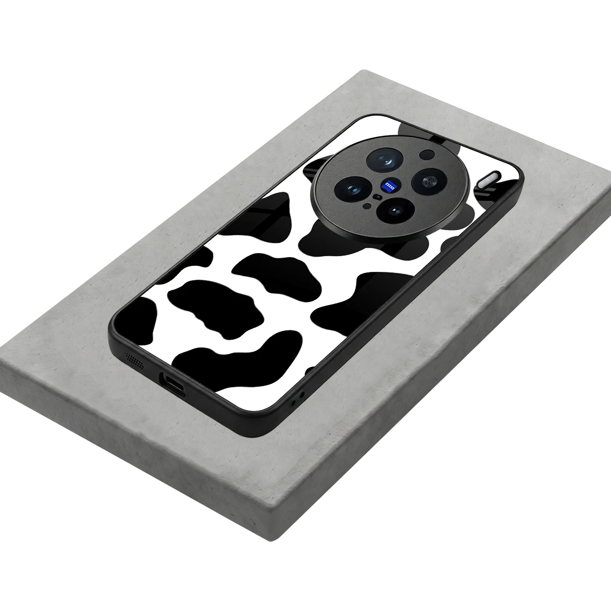 Cow Fur stylish phone case for vivo x200 pro | glossy glass and slim fit
