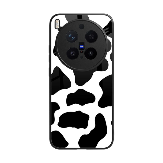 Cow Fur back phone cover | glass case for vivo x300 pro