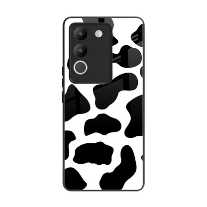 Cow Fur back phone cover | glass case for vivo y200 5g