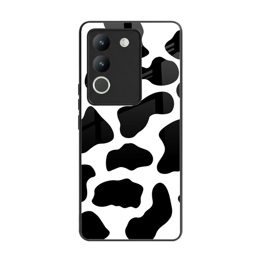 Cow Fur back phone cover | glass case for vivo y200 5g