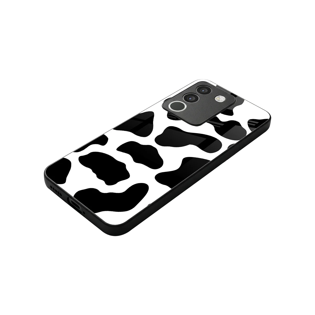 Cow Fur stylish phone case for vivo y200 5g | glossy glass and slim fit