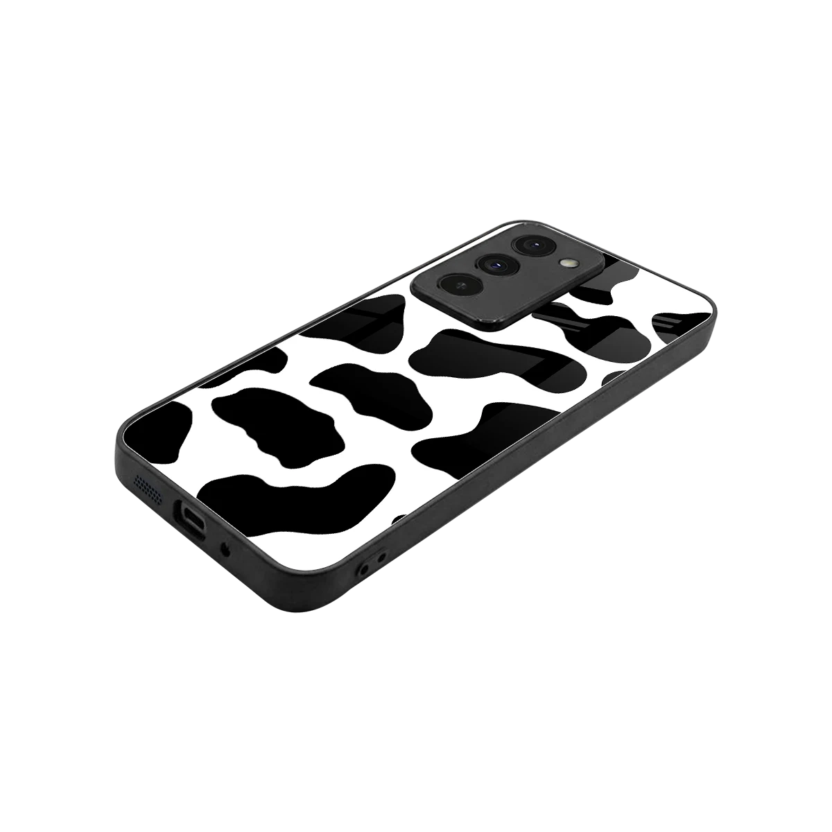 Cow Fur stylish phone case for redmi 15 5g | glossy glass and slim fit