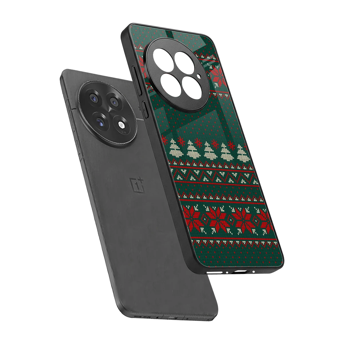 Cozy Cheer sleek oneplus 13 cover with tempered glass back and TPU edges
