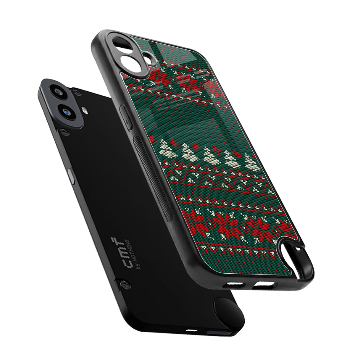 Cozy Cheer sleek cmf nothing phone 1 cover with tempered glass back and TPU edges
