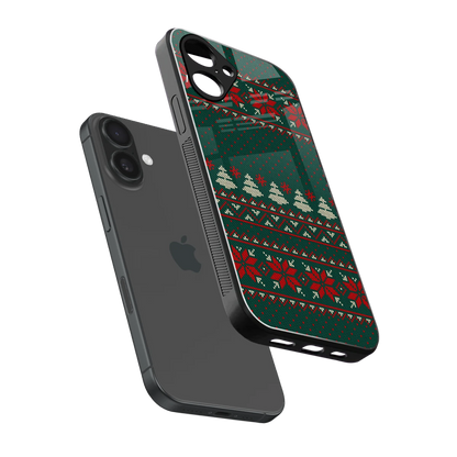 Cozy Cheer sleek iPhone 16 cover with tempered glass back and TPU edges