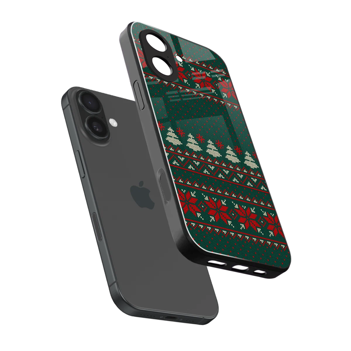 Cozy Cheer sleek iphone 17 cover with tempered glass back and TPU edges