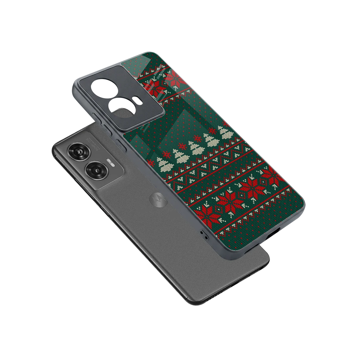 Cozy Cheer sleek motorola edge 50 fusion cover with tempered glass back and TPU edges
