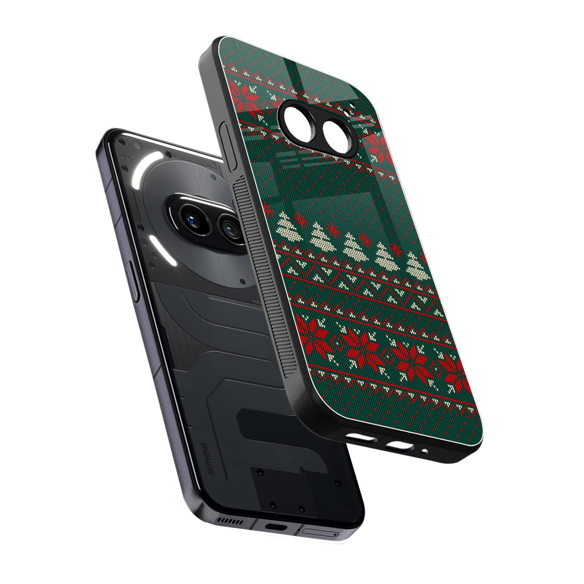 Cozy Cheer sleek nothing phone 2a cover with tempered glass back and TPU edges