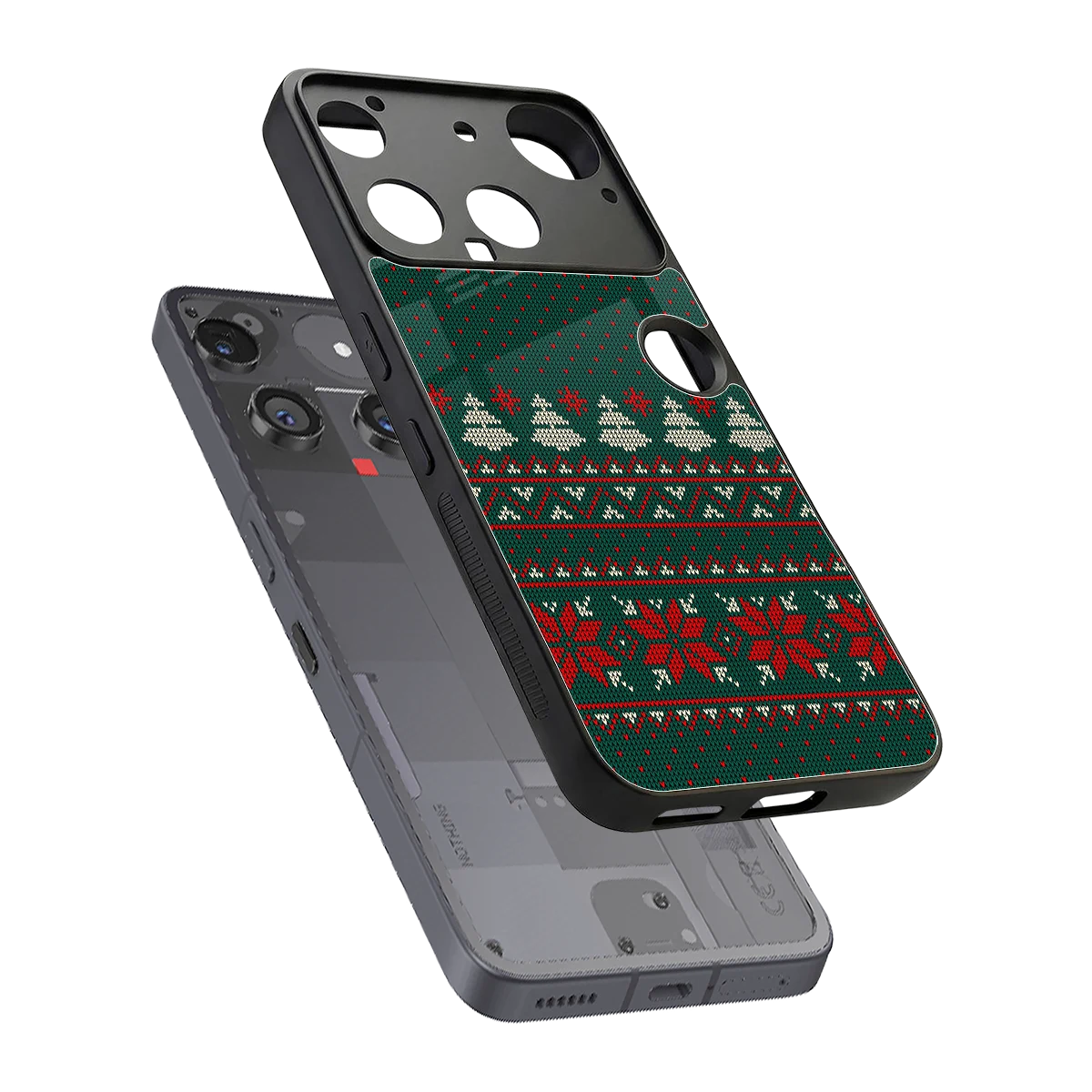 Cozy Cheer sleek nothing phone 3 cover with tempered glass back and TPU edges