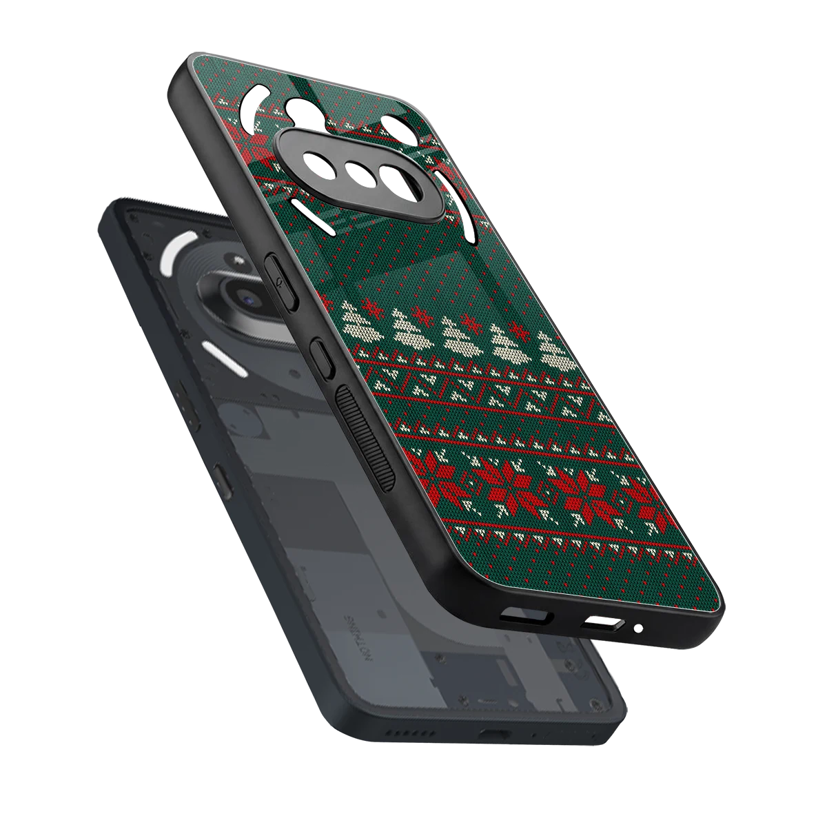 Cozy Cheer sleek nothing phone 3a cover with tempered glass back and TPU edges