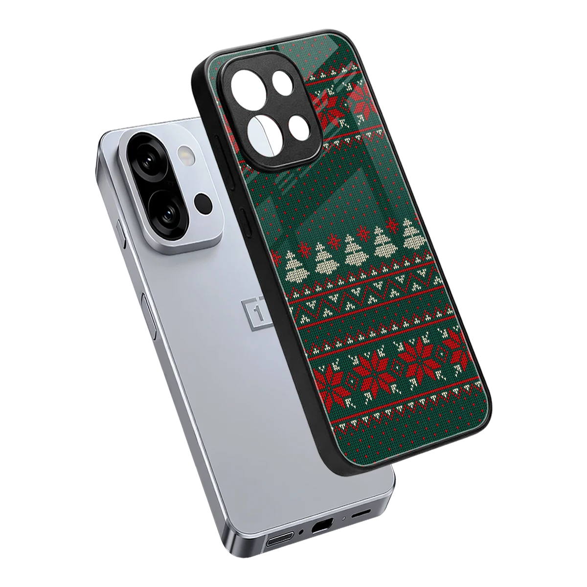 Cozy Cheer sleek oneplus 13s cover with tempered glass back and TPU edges