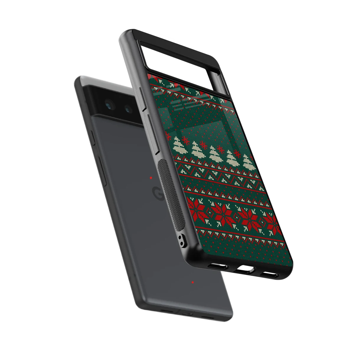 Cozy Cheer sleek google pixel 6a cover with tempered glass back and TPU edges