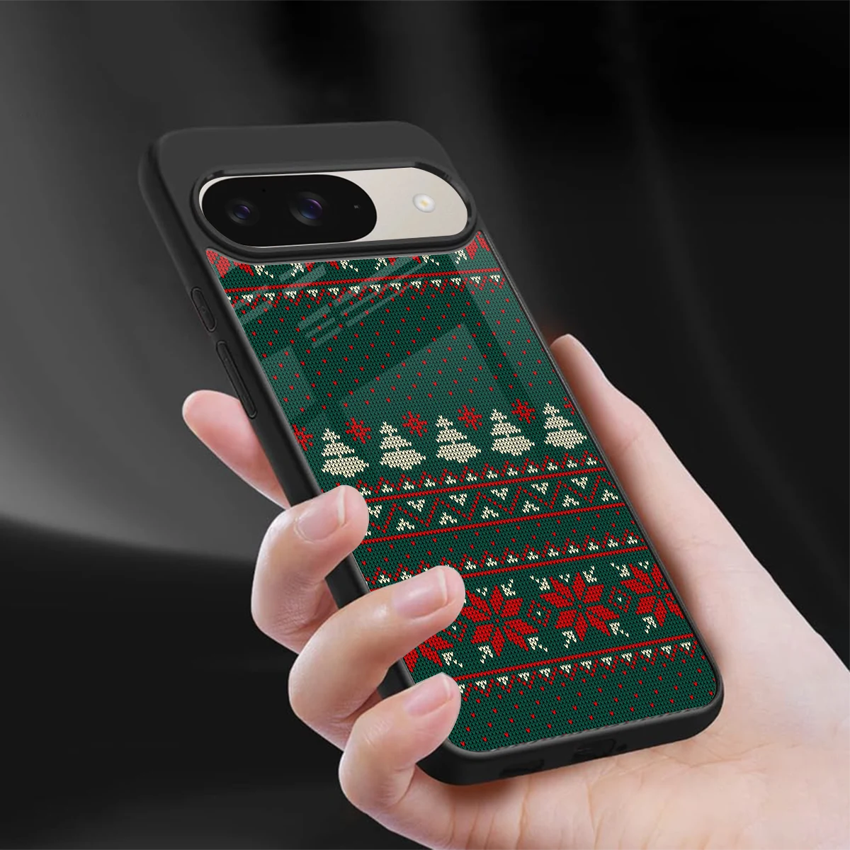 Cozy Cheer sleek google pixel 9 cover with tempered glass back and TPU edges