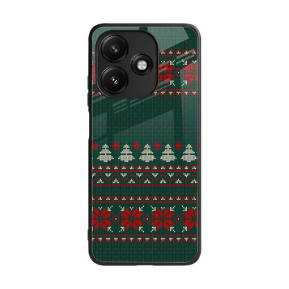 Cozy Cheer back phone cover | glass case for redmi 12 5g