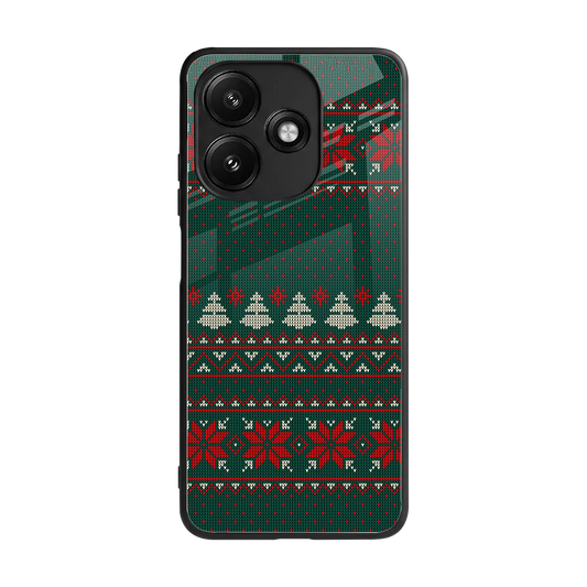 Cozy Cheer back phone cover | glass case for redmi 12 5g
