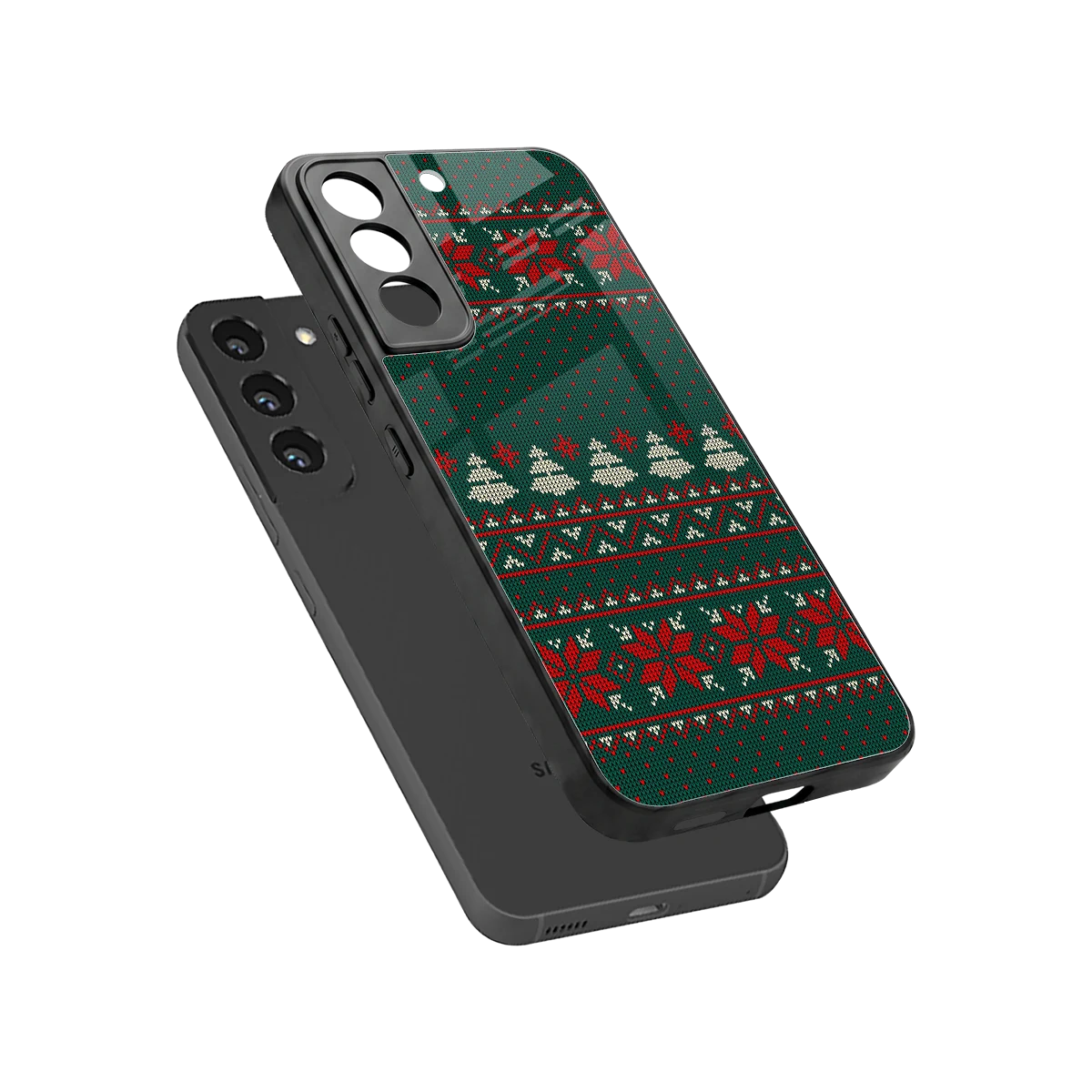Cozy Cheer sleek samsung galaxy s22 cover with tempered glass back and TPU edges
