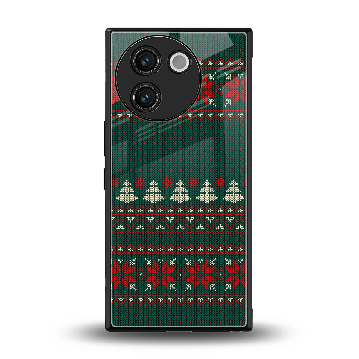 Cozy Cheer back phone cover | glass case for vivo v30e