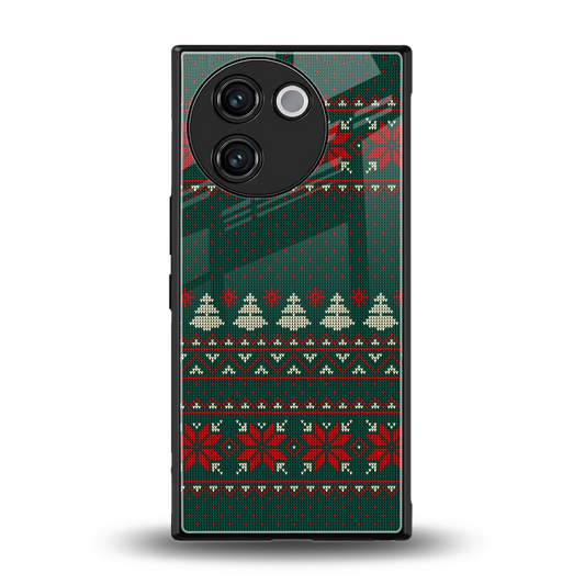 Cozy Cheer back phone cover | glass case for vivo v30e