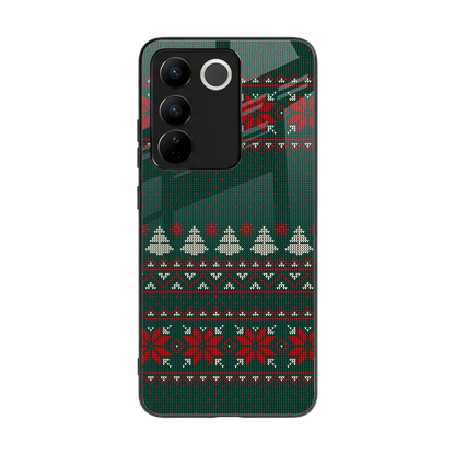 Cozy Cheer back phone cover | glass case for vivo v27 5g
