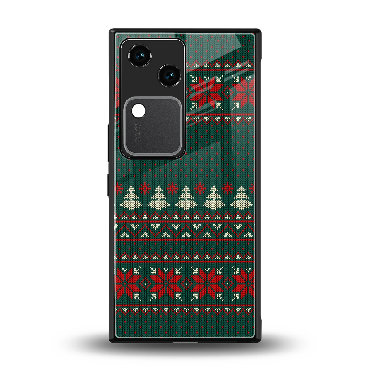 Cozy Cheer back phone cover | glass case for vivo v30