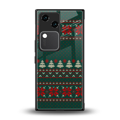 Cozy Cheer back phone cover | glass case for vivo v30
