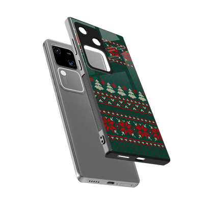 Cozy Cheer sleek vivo v30 cover with tempered glass back and TPU edges