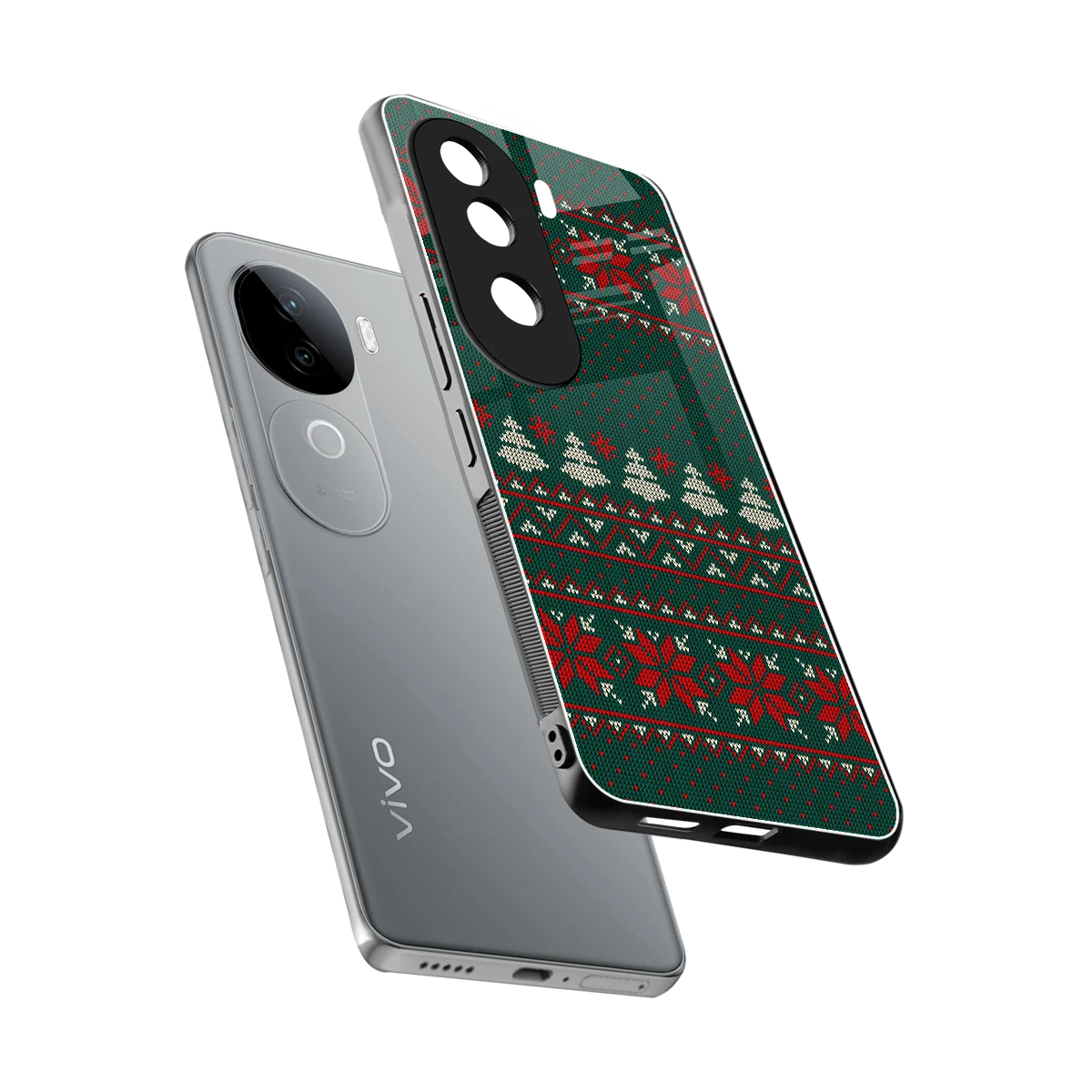 Cozy Cheer sleek vivo v40e cover with tempered glass back and TPU edges