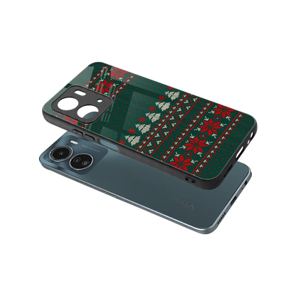 Cozy Cheer sleek vivo y16 cover with tempered glass back and TPU edges