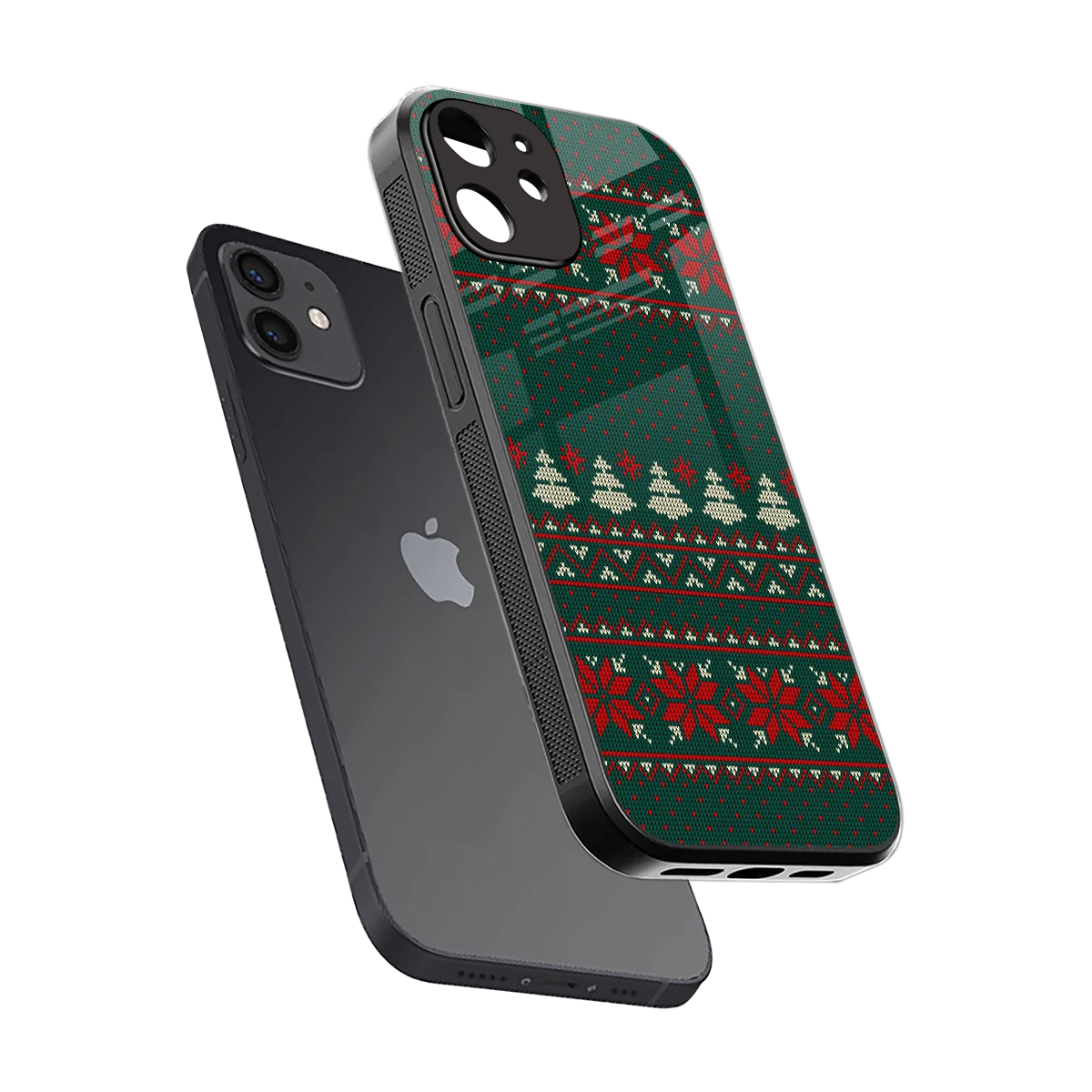Cozy Cheer sleek iphone 12 cover with tempered glass back and TPU edges