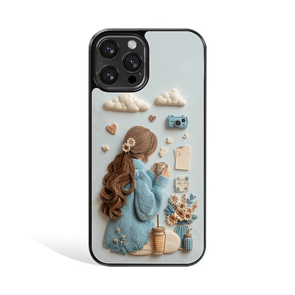 Premium Glass Back Mobile Phone Cover for iPhone, Samsung, OnePlus, Google Pixel, Redmi, Oppo, Vivo & Realme