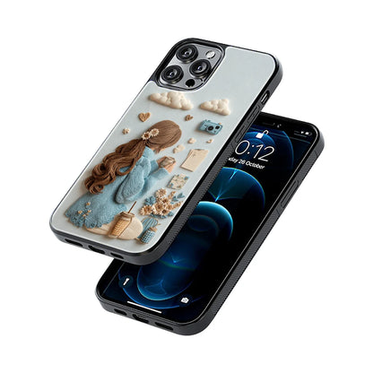 Protective Glass Back Phone Case Compatible with iPhone, Samsung, OnePlus, Pixel & More