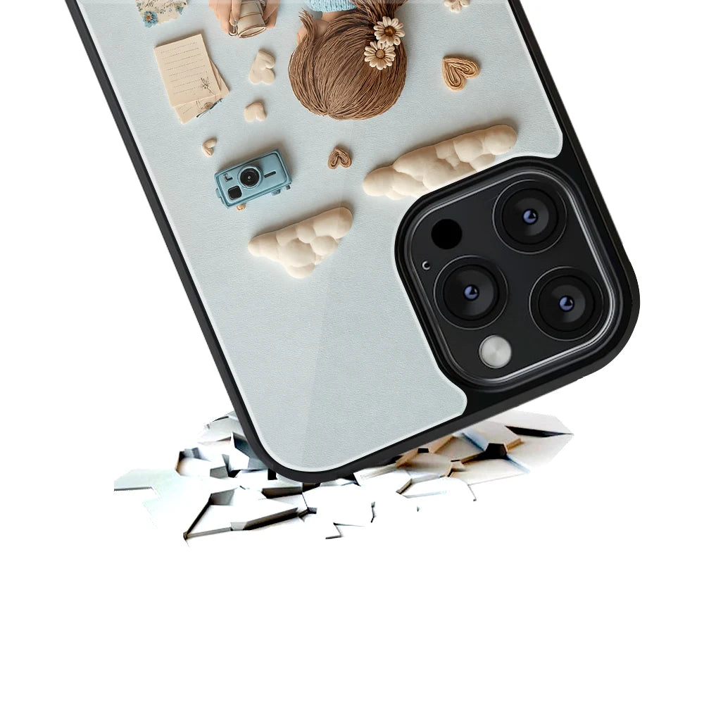 Durable Glass Back Mobile Case for iPhone, Samsung, OnePlus, Google Pixel, Redmi, Vivo, Oppo