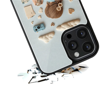 Durable Glass Back Mobile Case for iPhone, Samsung, OnePlus, Google Pixel, Redmi, Vivo, Oppo