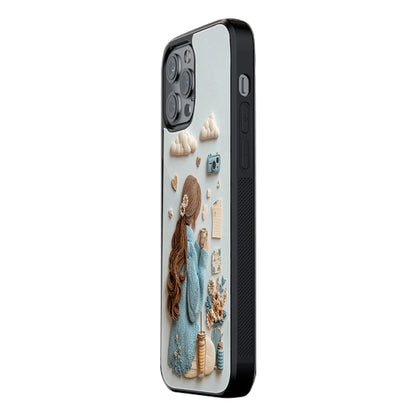 Trendy Glass Back Mobile Case for iPhone, Samsung, Redmi, OnePlus, Google Pixel, Motorola
