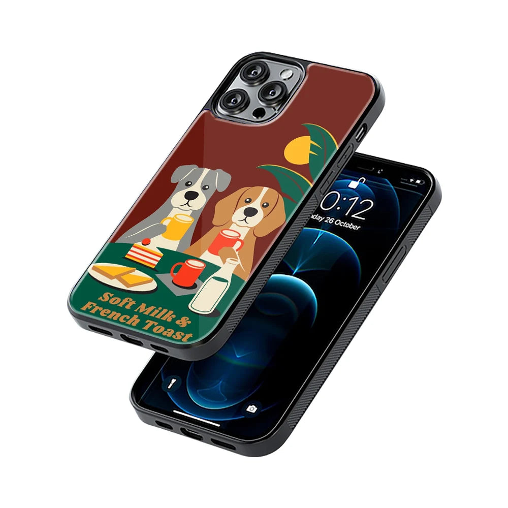 Protective Glass Back Phone Case Compatible with iPhone, Samsung, OnePlus, Pixel & More