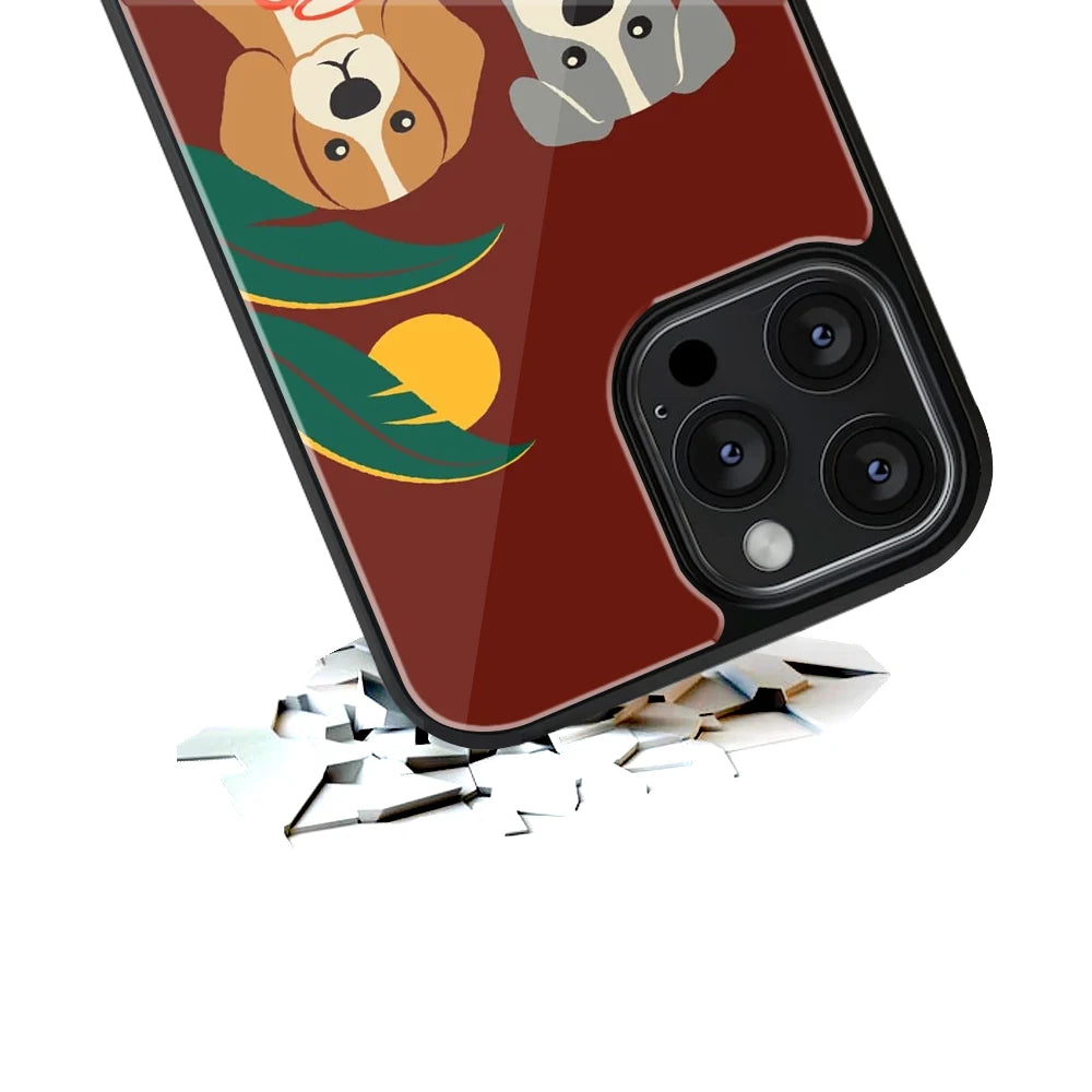 Durable Glass Back Mobile Case for iPhone, Samsung, OnePlus, Google Pixel, Redmi, Vivo, Oppo