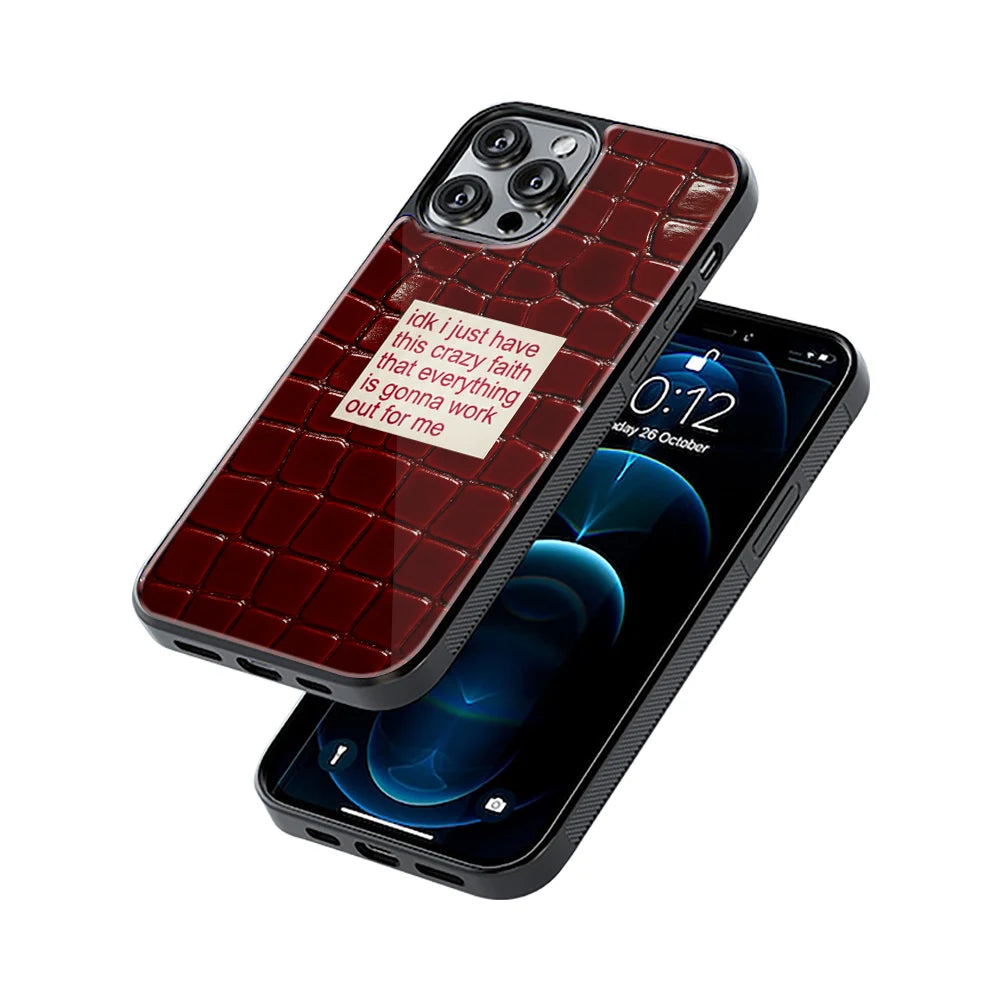 Protective Glass Back Phone Case Compatible with iPhone, Samsung, OnePlus, Pixel & More