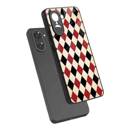 Crimson Edge sleek oneplus nord ce5 5g cover with tempered glass back and TPU edges