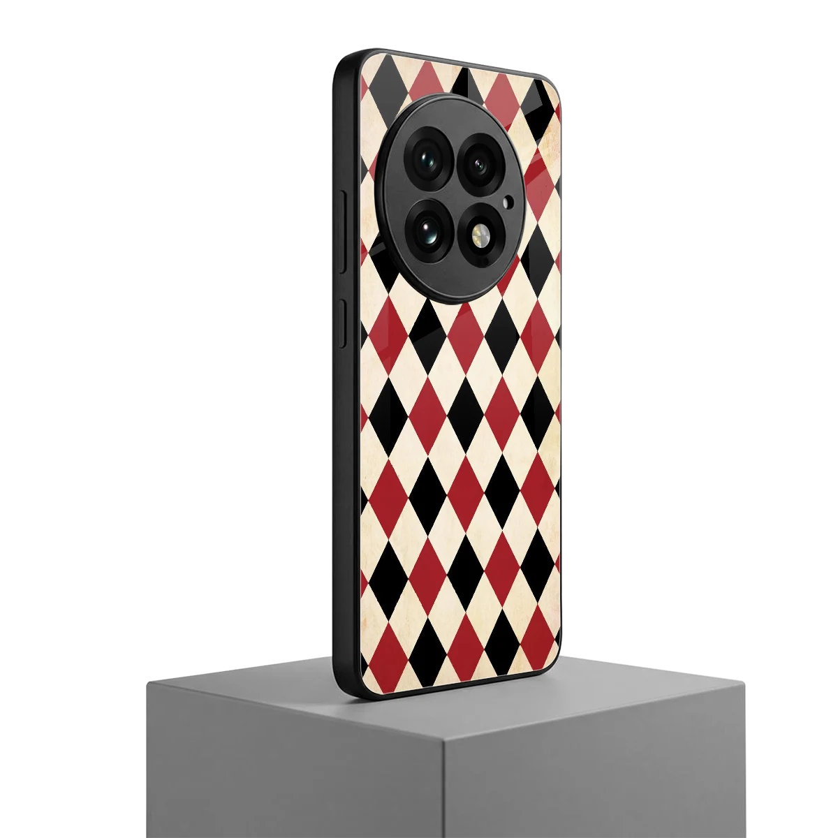 Crimson Edge oneplus 13 mobile cover | shockproof glass phone case