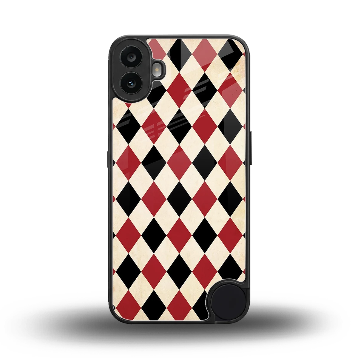 Crimson Edge back phone cover | glass case for cmf nothing phone 1