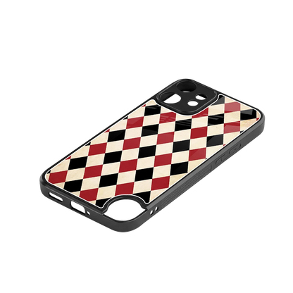 Crimson Edge stylish phone case for cmf nothing phone 2 pro | glossy glass and slim fit