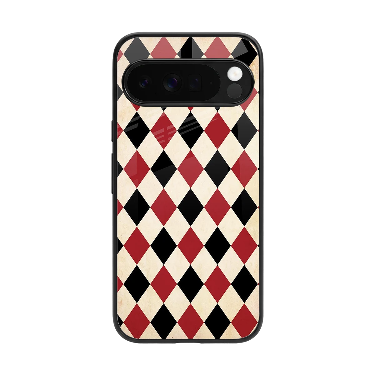 Crimson Edge back phone cover | glass case for google pixel 10 pro xl