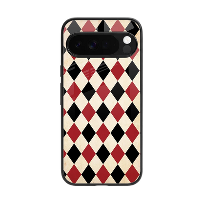 Crimson Edge back phone cover | glass case for google pixel 10 pro xl