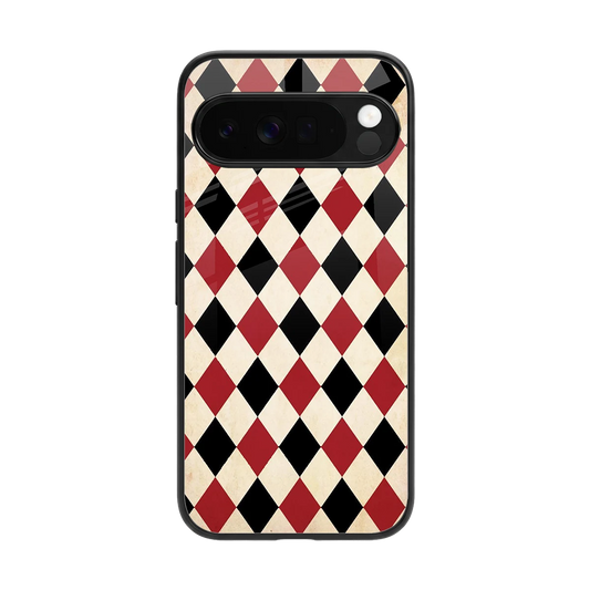 Crimson Edge back phone cover | glass case for google pixel 10 pro xl