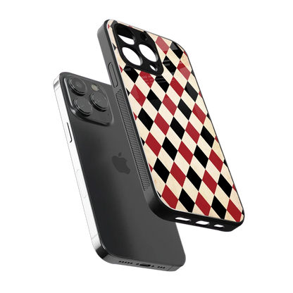 Crimson Edge sleek iphone 13 pro cover with tempered glass back and TPU edges