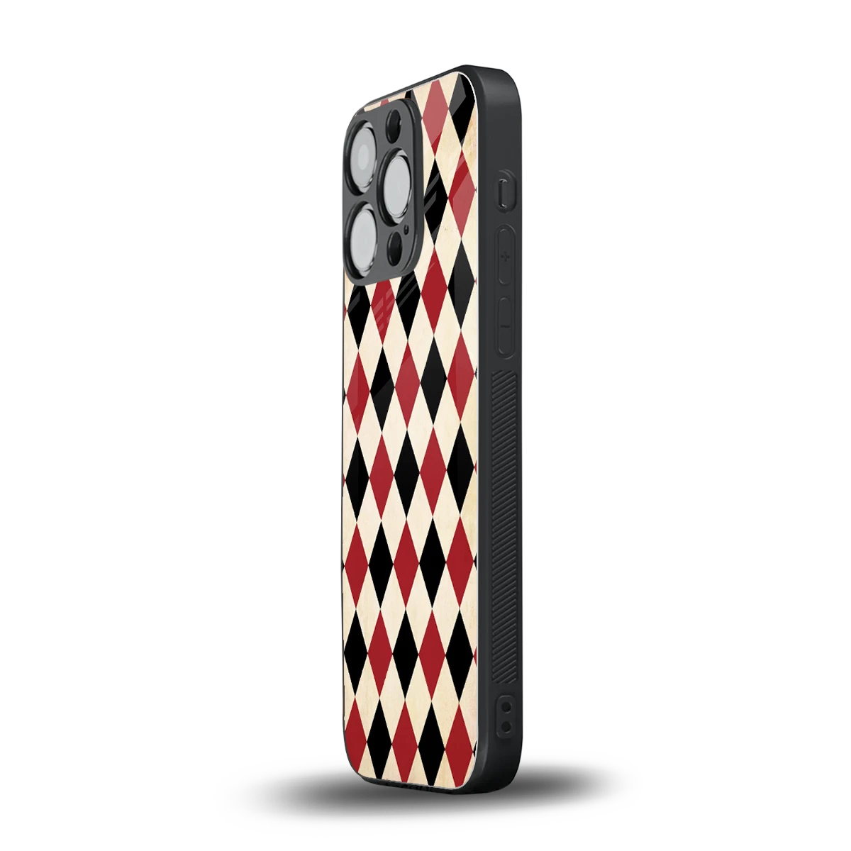 Crimson Edge iphone 13 pro mobile cover | shockproof glass phone case