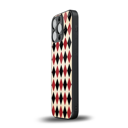 Crimson Edge iphone 13 pro mobile cover | shockproof glass phone case