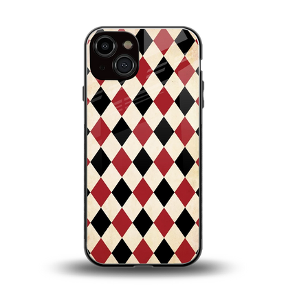 Crimson Edge back phone cover | glass case for iphone 13